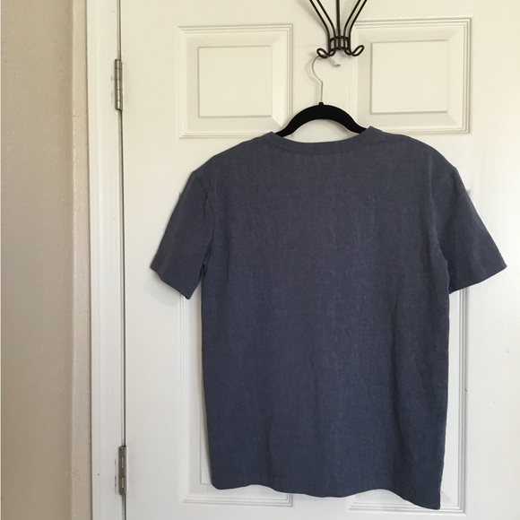 Alexander Wang Embellished denim color Logo Short Sleeve T-Shirt size small - Picture 3 of 10